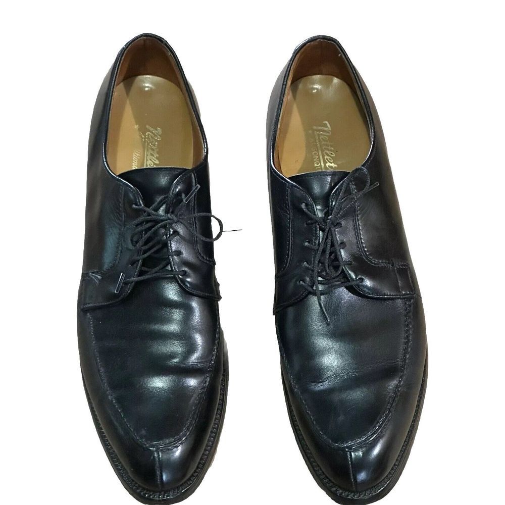 Nettleton Traditionals Algonquin Black Split Toe Derby Dress Shoes 12